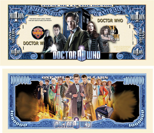 LIMITED EDITION Doctor WHO Collect Money Bracket in Millions of Dollars Bill