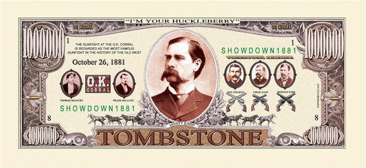 OK Corral - Tombstone Million Dollar Bill - (Pack of 10)